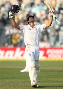 Captain Cook...Alastair Cook led from the front with three hundreds in his side's series win in India.