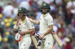 The left-handed pair walk out ,for what could be the final time together, during The Oval Test. 